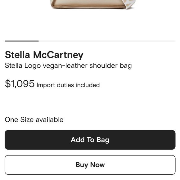 Stella McCartney Cream Shoulder Bag - Picture 10 of 10